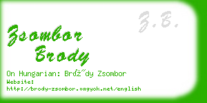 zsombor brody business card